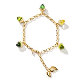 Gelbgold, Armschmuck, Tamara Comolli MIKADO Armband Flamenco Charm 'Rainforest' B-MFL-Ch-RF-yg