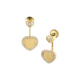 Gelbgold, Ohrringe, Chopard Happy Hearts Golden Hearts Ohrhänger 83A107-0921