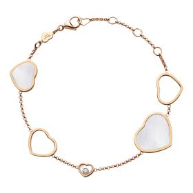 Roségold, Armschmuck, Chopard Happy Hearts Armband 857482-5031