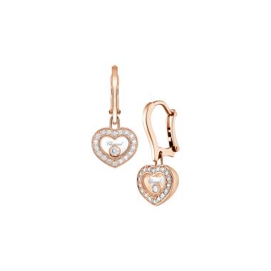 Ohrringe, Roségold, Chopard Happy Diamonds Icons Ohrhänger