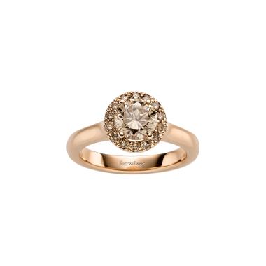 Ringe, Roségold, Leo Wittwer Candlelight Solitaire Ring