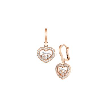 Ohrringe, Roségold, Chopard Happy Diamonds Icons Ohrhänger