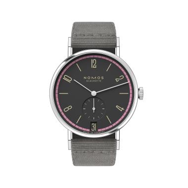 Unisex, Handaufzug, NOMOS Glashütte Tangente 38 Datum Tiefseegrau 