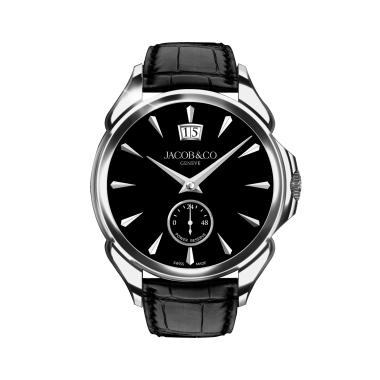 Handaufzug, Jacob&Co PALATIAL CLASSIC STAINLESS STEEL (ONYX BLACK)