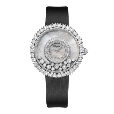 Damenuhr, Quarzwerk, Chopard Happy Diamonds Joaillerie