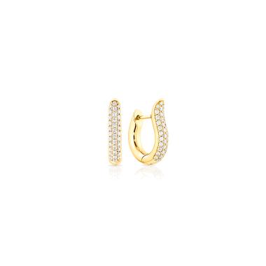 Ohrringe, Gelbgold, Tamara Comolli SIGNATURE Ohrringe Hoop smal